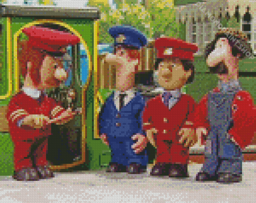 Postman Pat Cartoon Characters Diamond Paintings