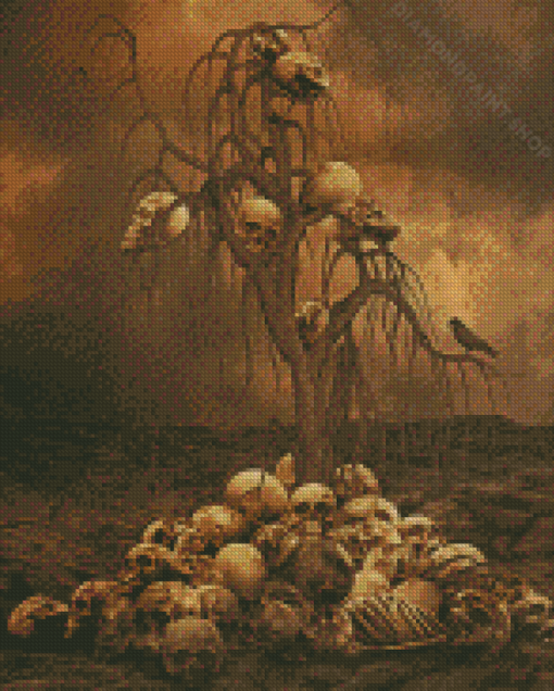 Skulls Tree Diamond Paintings