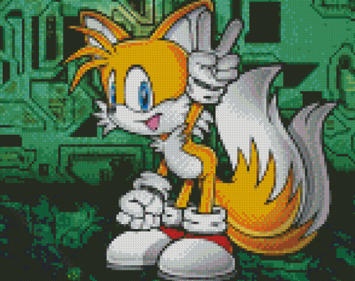 Sonic The Hedgehog Miles Tails Prower Diamond Paintings