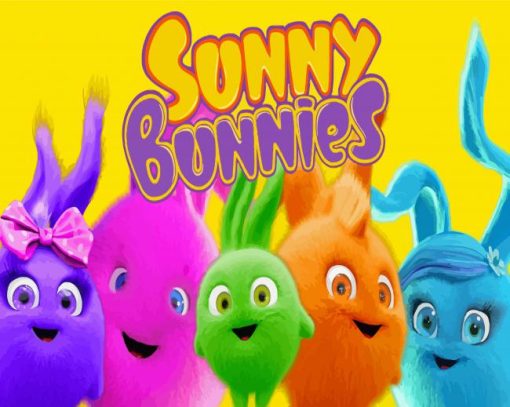 Sunny Bunnies Animation Poster Diamond Paintings