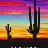 Sunset Saguaro National Park Art Diamond Paintings