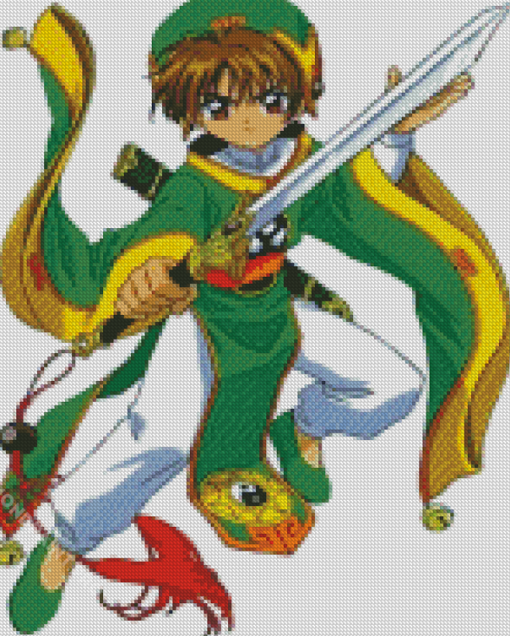 Syaoran Li Anime Character Diamond Paintings