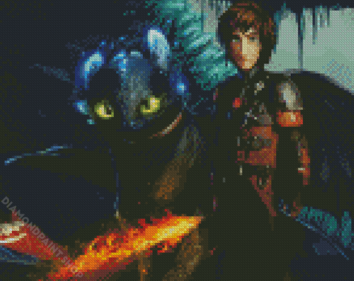 Toothless And Hiccup How To Train Your Dragon Diamond Paintings