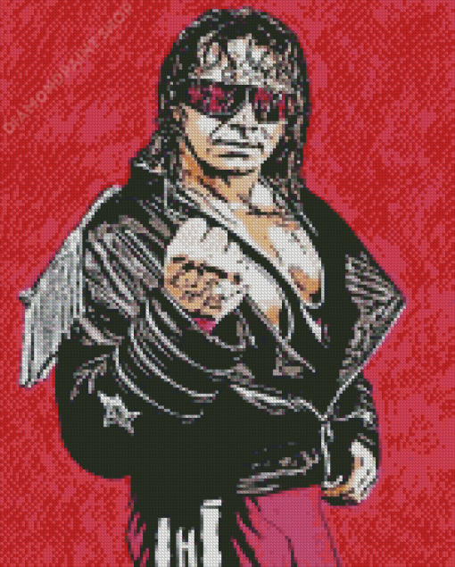 Wrestler Bret Hart Art Diamond Paintings