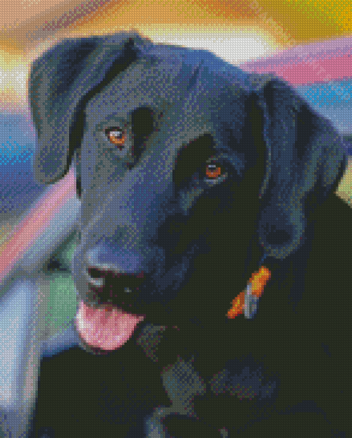 Aesthetic Black Labs Diamond Paintings