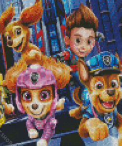 Aesthetic Paw Patrol Art Diamond Paintings