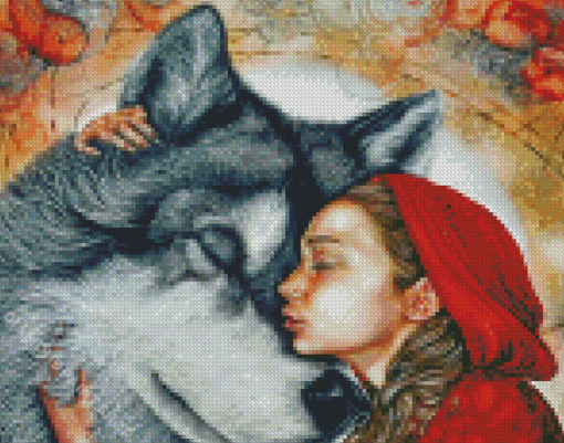 Aesthetic Red Riding Diamond Paintings