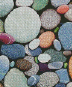 Aesthetic Beach Stones Diamond Paintings