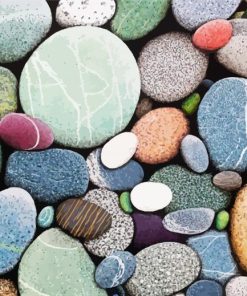 Aesthetic Beach Stones Diamond Paintings