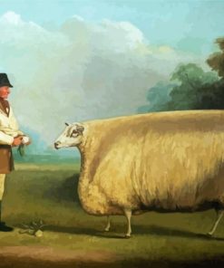 Aesthetic Sheep Farmer Diamond Paintings