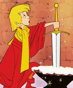 Arthur Sword In The Stone Diamond Paintings