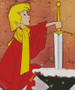 Arthur Sword In The Stone Diamond Paintings