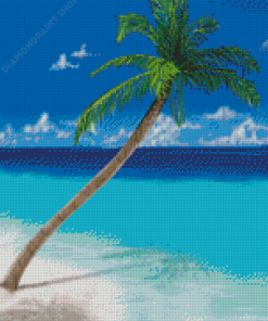 Beach Coconut Tree Art Diamond Paintings