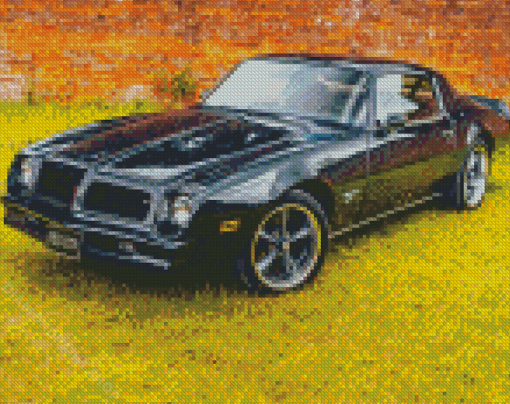 Black Pontiac Firebird Car Diamond Paintings