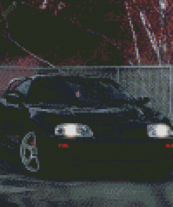 Black Supra Mk4 Art Diamond Paintings