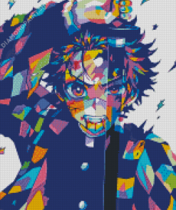 Demon Slayer Pop Art Illustration Diamond Paintings