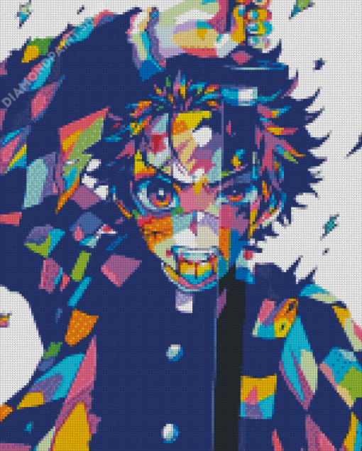 Demon Slayer Pop Art Illustration Diamond Paintings