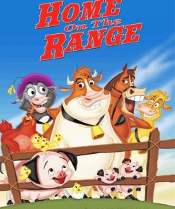 Home On The Range Animation Poster Diamond Paintings