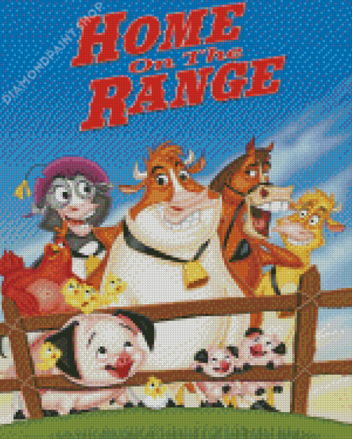 Home On The Range Animation Poster Diamond Paintings