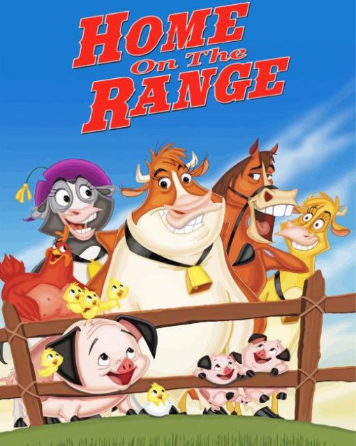 Home On The Range Animation Poster Diamond Paintings