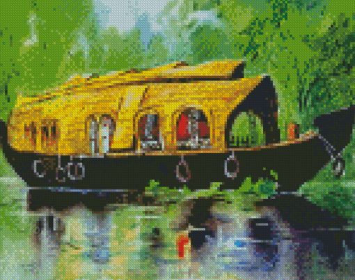 House Boat Diamond Paintings