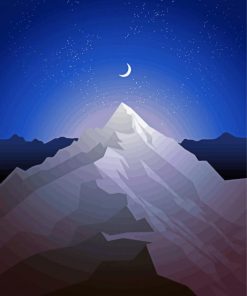 Mountains Night Diamond Paintings