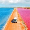 Pink Lake Australia Diamond Paintings