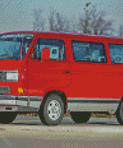 Red Vanagon Diamond Paintings