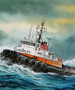 Tug Boat Art Diamond Paintings