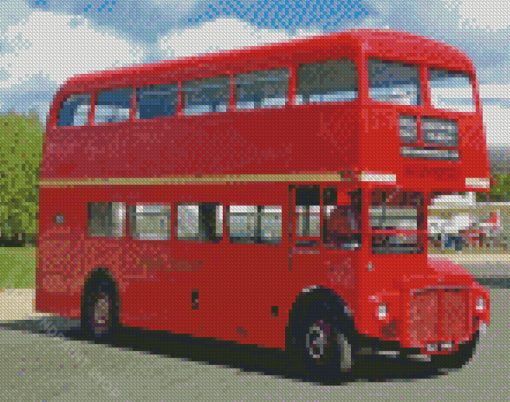 Vintage Routemaster Bus Diamond Paintings