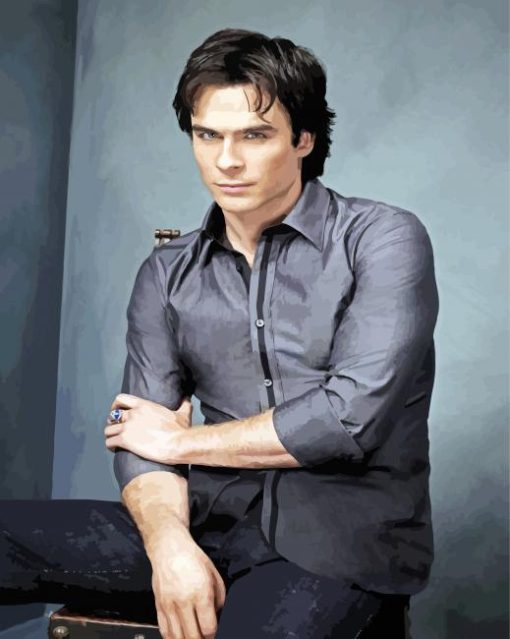 Damon Salvatore Ian Somerhalder Diamond Paintings