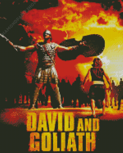 David And Goliath Poster Diamond Paintings