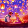 Disney Movie Tangled Lanterns Diamond Paintings