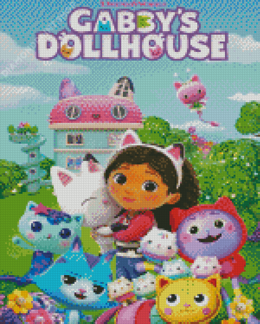 Gabby Dollhouse Poster Diamond Paintings