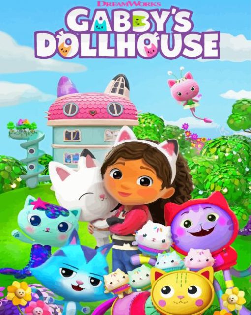 Gabby Dollhouse Poster Diamond Paintings