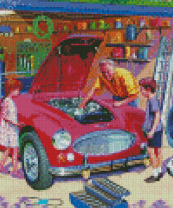 Grandfather Garage Diamond Paintings