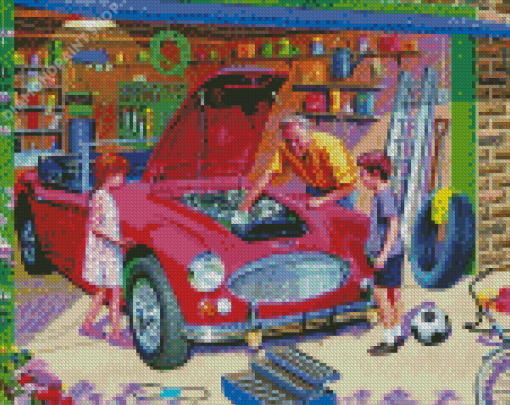 Grandfather Garage Diamond Paintings