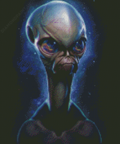 Grey Alien Diamond Paintings