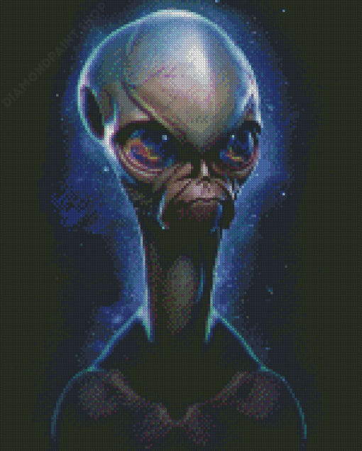 Grey Alien Diamond Paintings