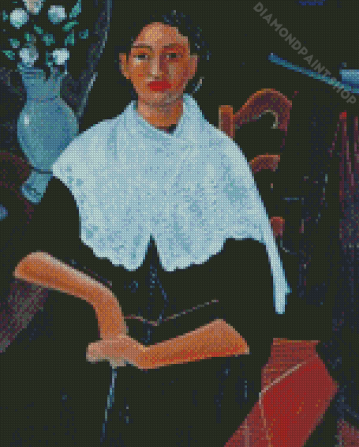 Madame Derain In A White Shawl By Andre Derain Diamond Paintings