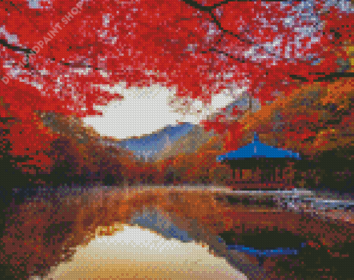 Naejangsan Mountain Autumn Asia Diamond Paintings