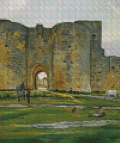 Porte De La Reine At Aigues Mortes By Frederic Bazille Diamond Paintings