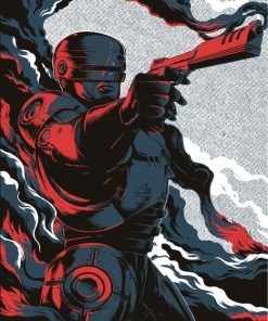 Robocop Illustration Poster Diamond Paintings