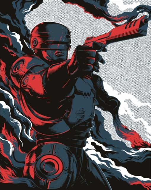 Robocop Illustration Poster Diamond Paintings