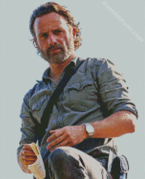 Cool Rick Grimes Diamond Paintings