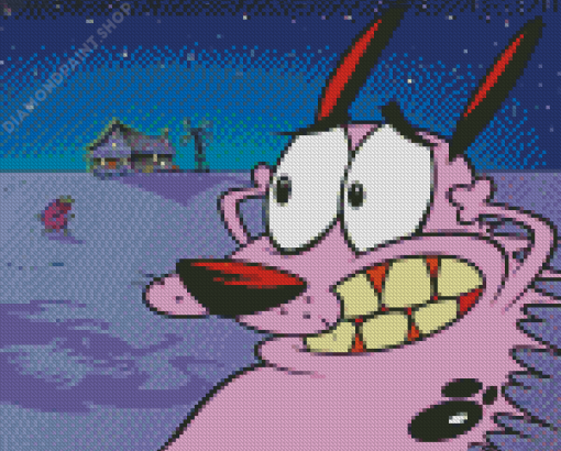 Courage The Cowardly Dog Diamond Paintings