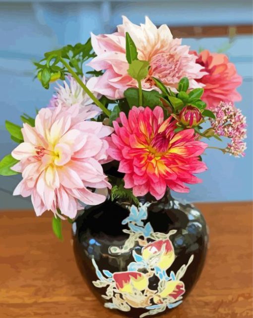 Floral Vase Decoration Diamond Paintings