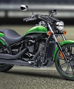 Green Kawasaki Vulcan Classic Diamond Paintings