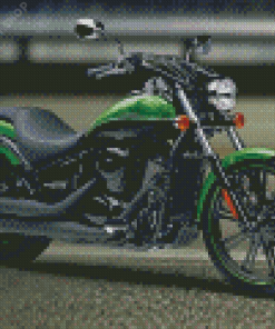 Green Kawasaki Vulcan Classic Diamond Paintings