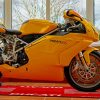 Yellow Ducati 999 Diamond Paintings